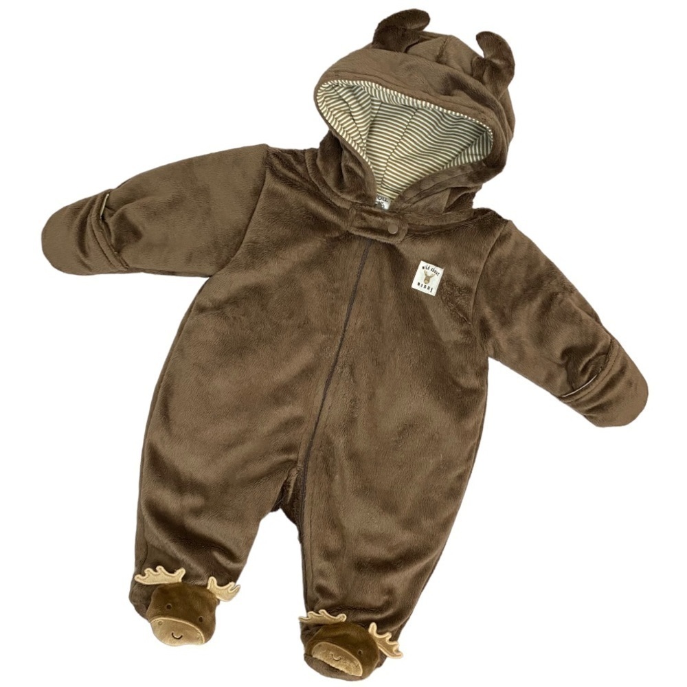 Carterβs Just One You Wild About Mommy Moose One Piece Sleeper Size NB